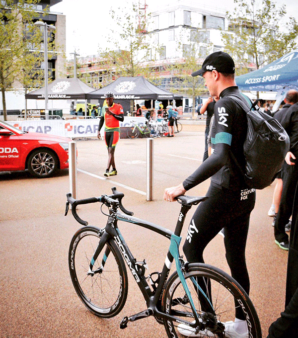 Chris Froome en Londres