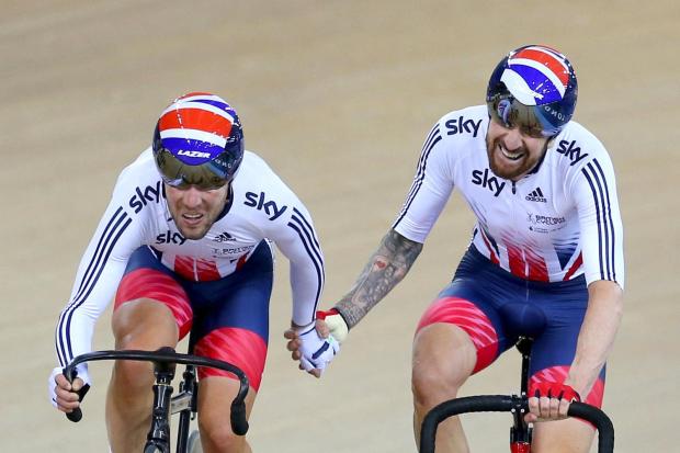 Wiggins y Cavendish ganando el oro en Río de Janeiro