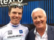 Patrick Lefevere junto a Bob Jungels