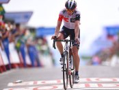 Marcel Wyss terminando la 14ª etapa de la Vuelta a España