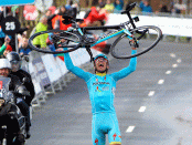 Diego Rosa ganando en la Vuelta al País Vasco