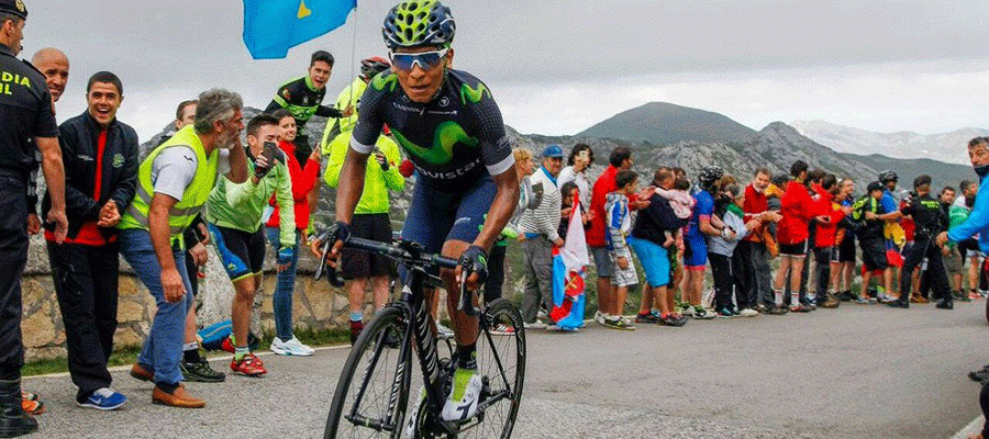 Nairo Quintana en la Vuelta a España