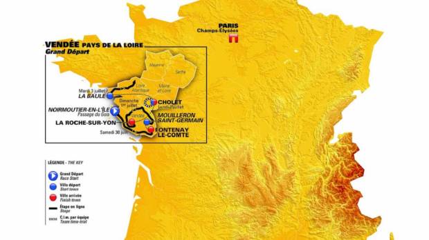 Recorrido Tour de Francia 2018