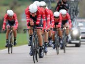 Trek - Segafredo en la crono por equipos de la Volta a Catalunya