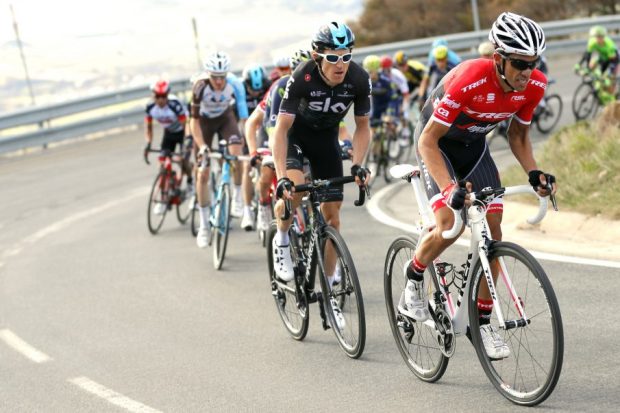Contador en la subida a La Molina