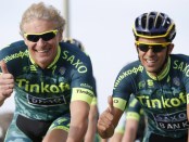 Oleg Tinkov con Alberto Contador
