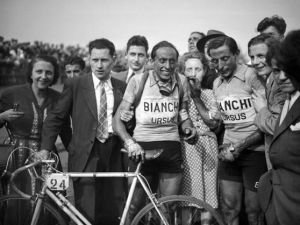 Serse Coppi y Fausto Coppi en la París - Roubaix de 1949