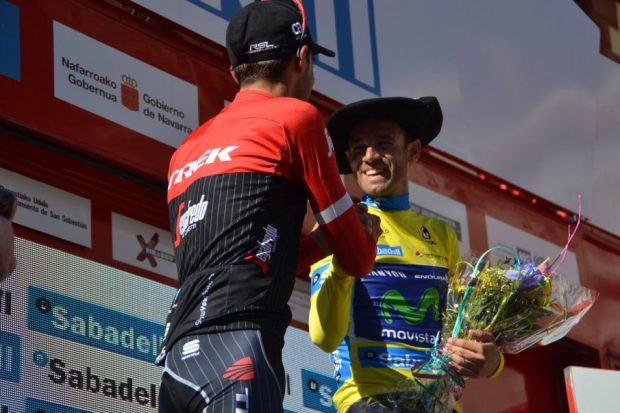 Contador en el podio de la Vuelta al País Vasco
