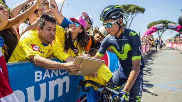 Nairo Quintana en el Giro de Italia