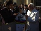 Peter Sagan y el Papa Francisco