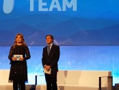 Perico en la presentación de Movistar