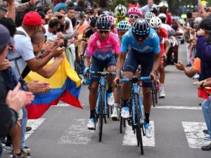Nairo Quintana en la última etapa de la Colombia Oro y Paz