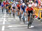 Nairo Quintana atacando en el Mur de Bretagne