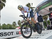 Filippo Ganna en la crono de la Tirreno - Adriático 2021