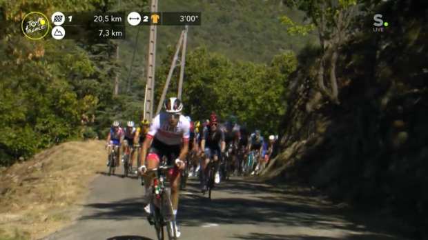 Ataque de Fabio Aru en el Col de la Lussete