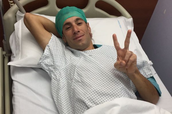 Vincenzo Nibali tras su operación